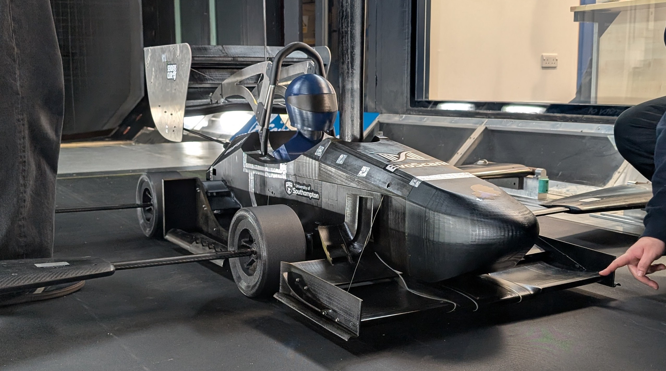 50% scale Formula Student wind-tunnel test